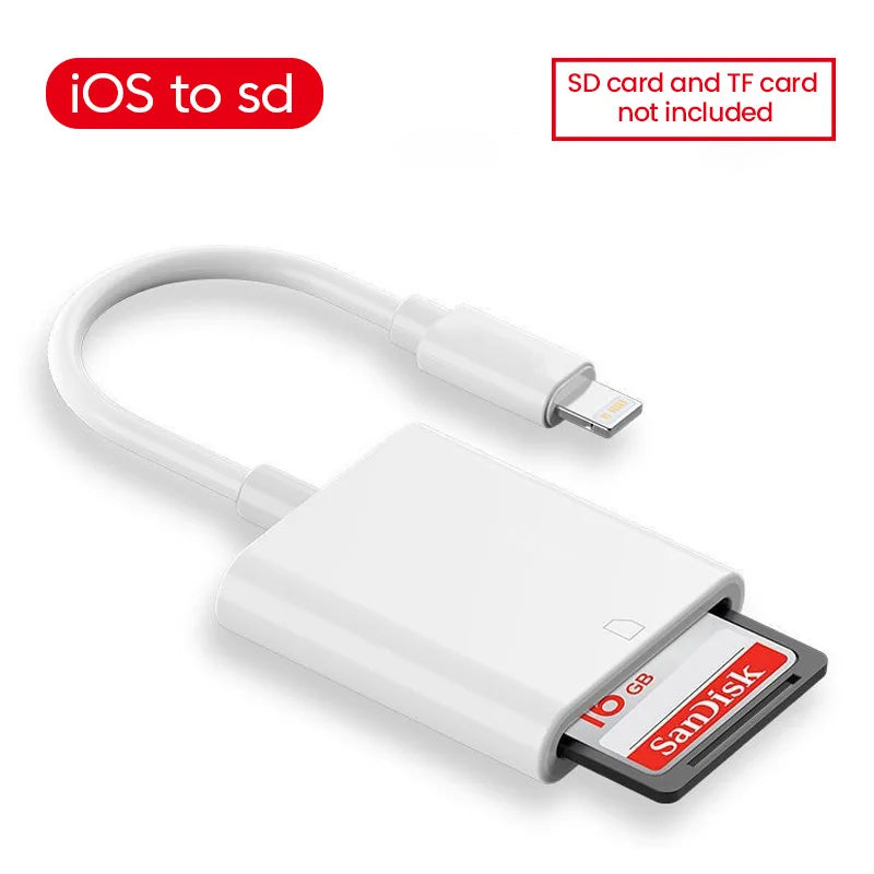 4-in-1 OTG Typ-C Lightning SD TF Kartenleser