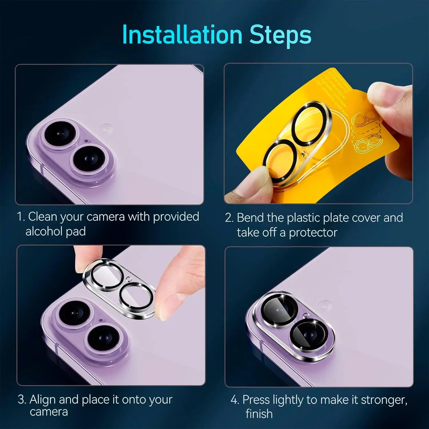 HD Kamera Schutzfolie 9H für iPhone 17