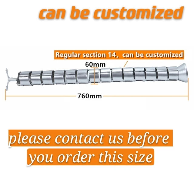 Schwarzes verstellbares Kabelmanagement für Stehpulte