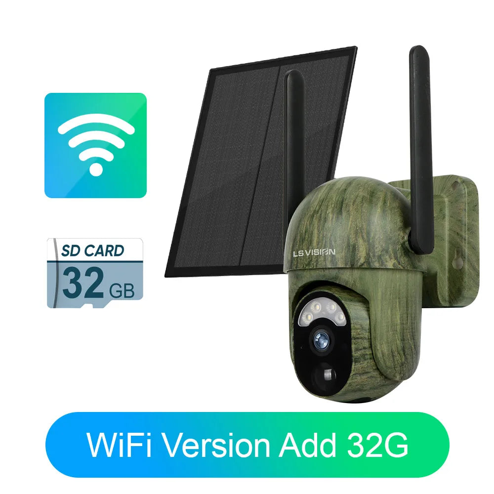 4G WiFi Solar Außenkamera 2K HD Farbnachtsicht