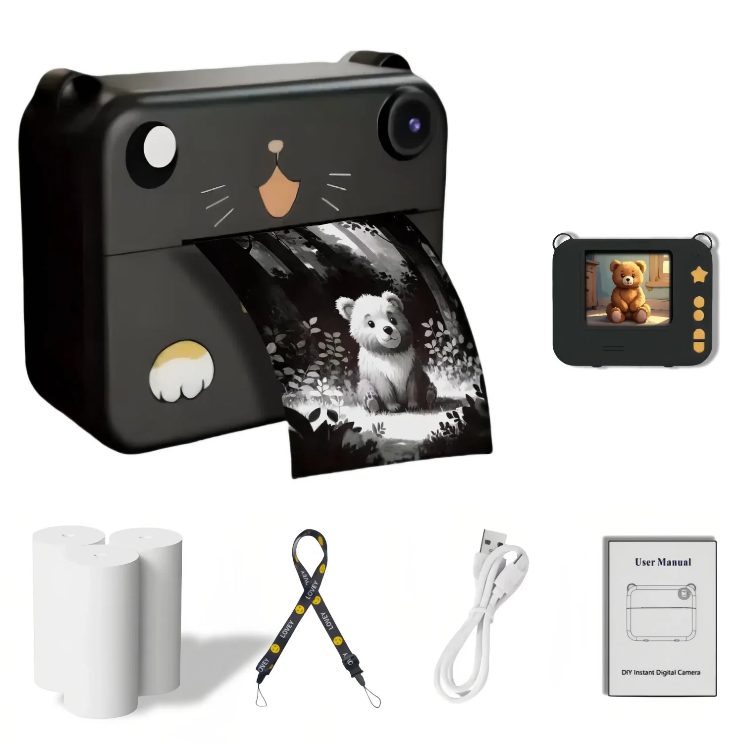 Kinder Digitalkamera Sofortdruck 1080P HD Mini