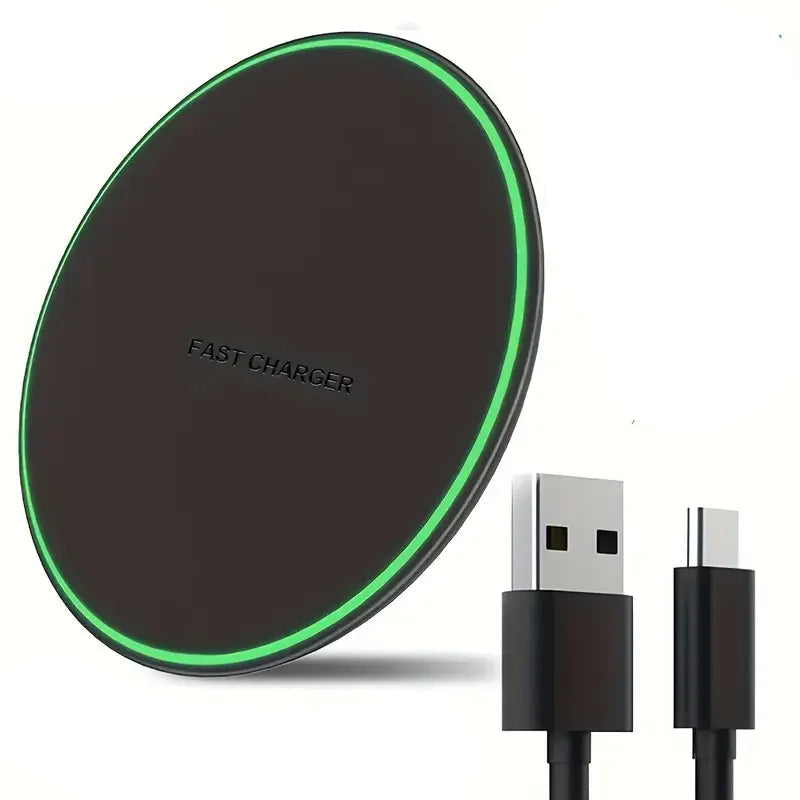 Round 15W Wireless Charger Stand for iPhone