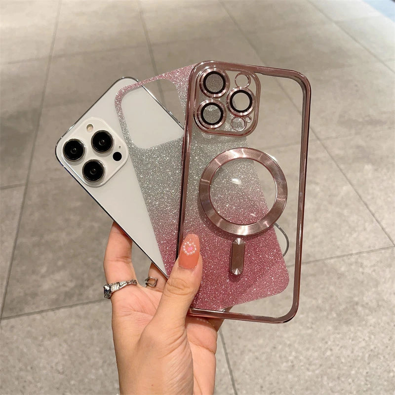 Luxus Flash Glitter Magsafe Hülle für iPhone 17 Air