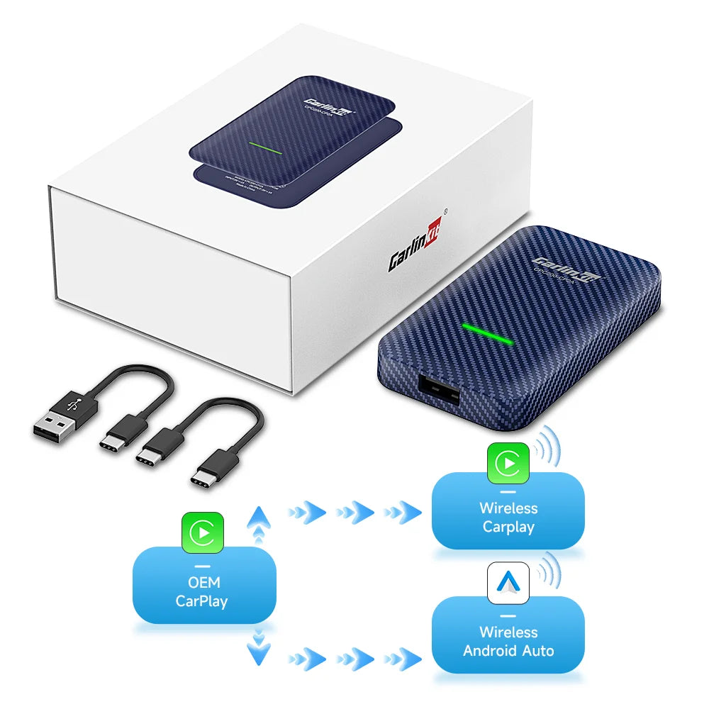 2air CarlinKit 5.0 Wireless CarPlay Adapter