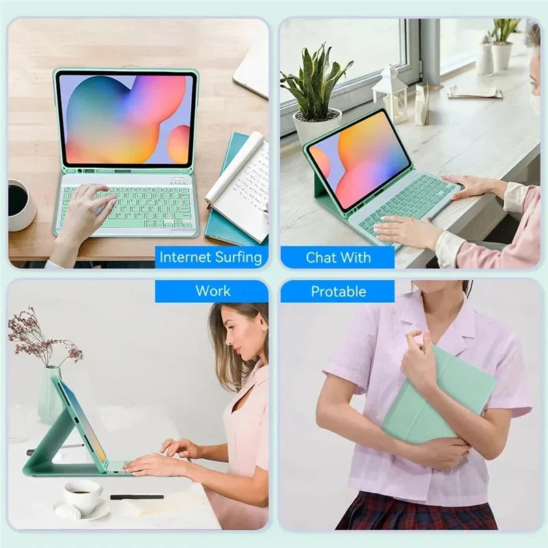 iPad 10 10,9" Bluetooth Tastaturhülle