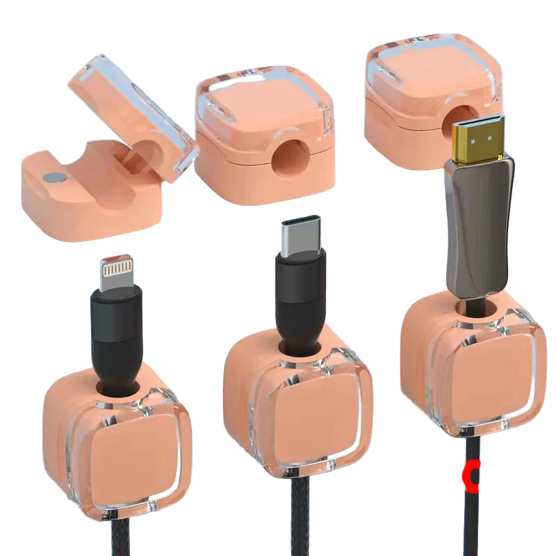 Magnetische Kabelclips USB 6 Stück Organizer