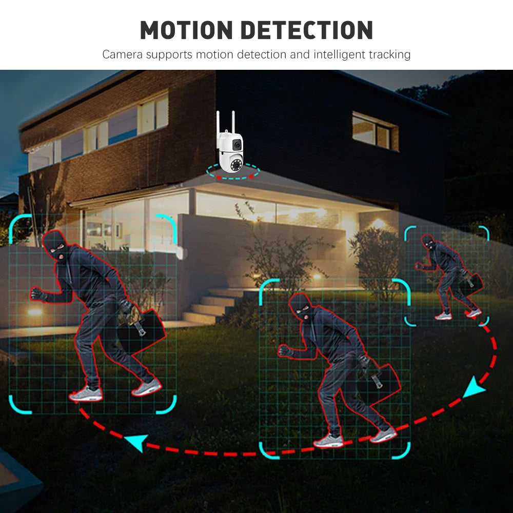 WiFi IP Kamera Dual Objektiv PTZ Indoor Monitor