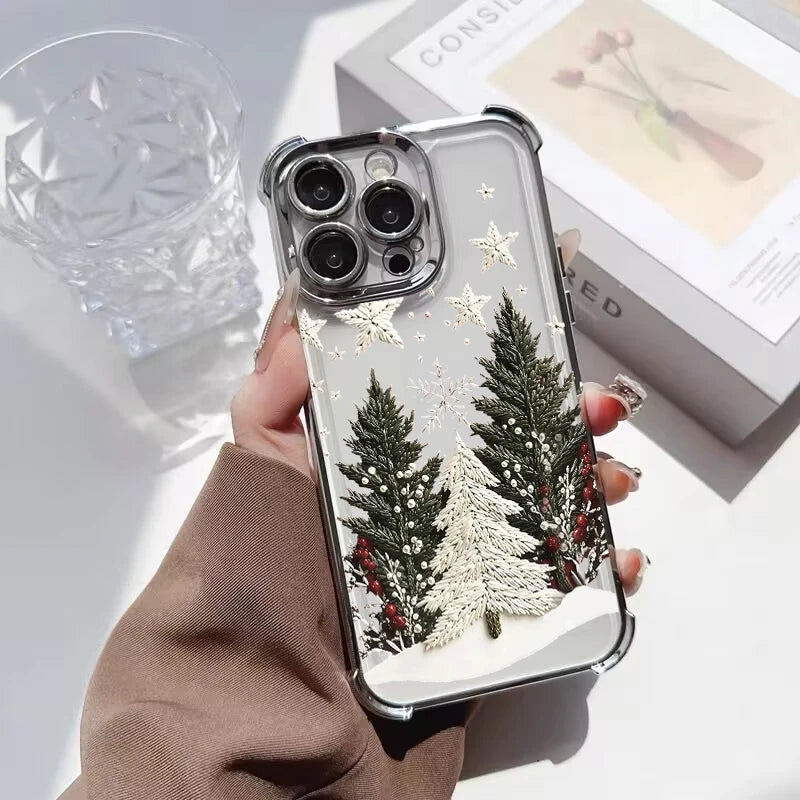 Winterliche Weihnachts TPU Silikonhuelle fuer Google Pixel 8 9 10 Schutz