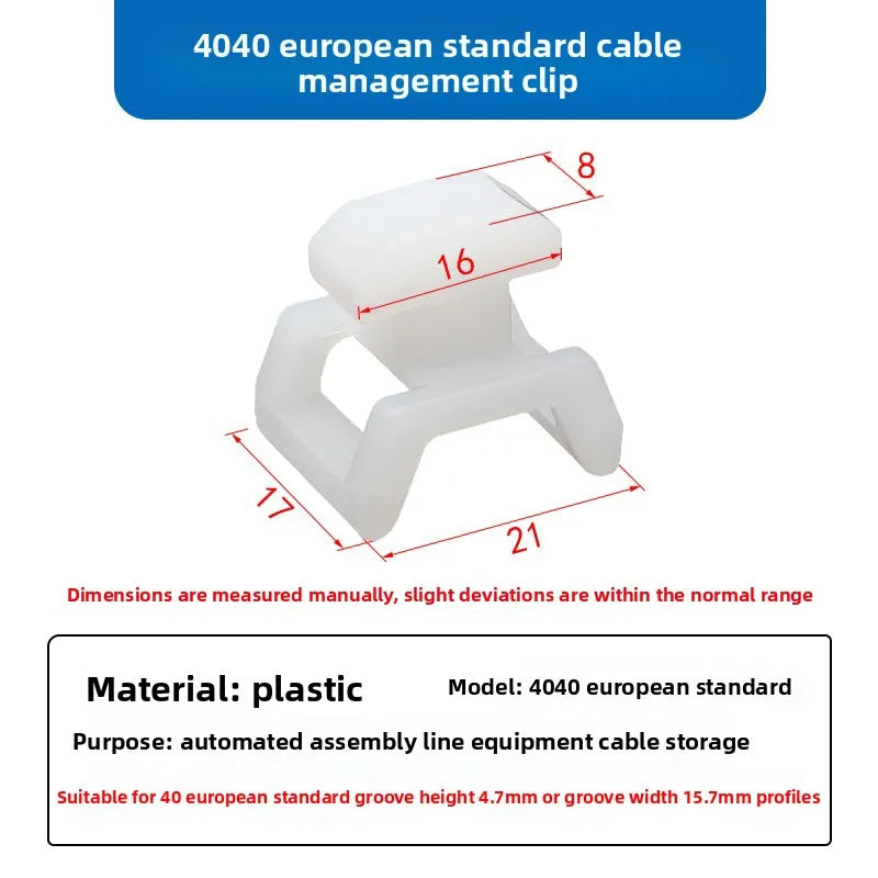 Aluminium Kabelklemme 3030 4040 Kabelmanagement Set