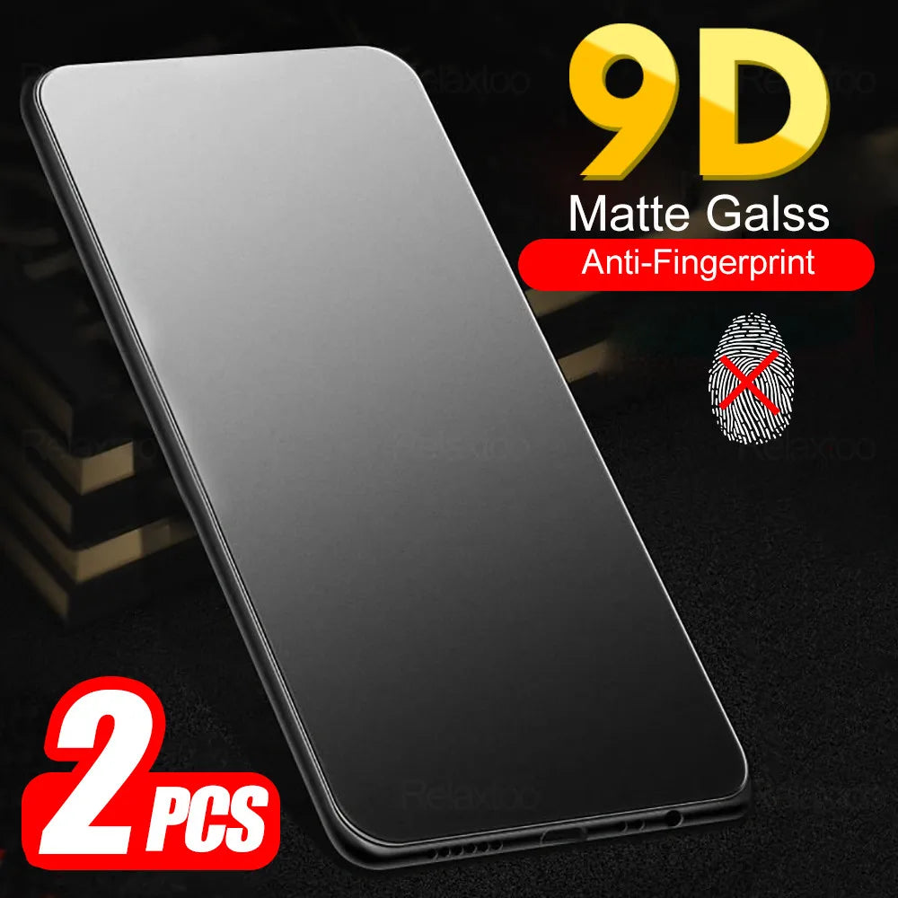 2-pack of matte tempered glass screen protectors for iPhone 17 series