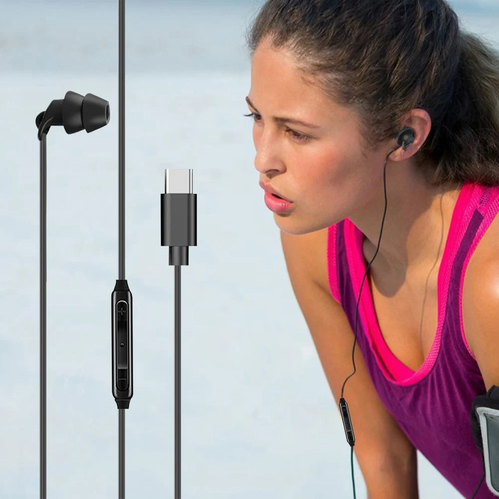 Kabelgebundene In-Ear Kopfhörer 3.5mm/Type-C
