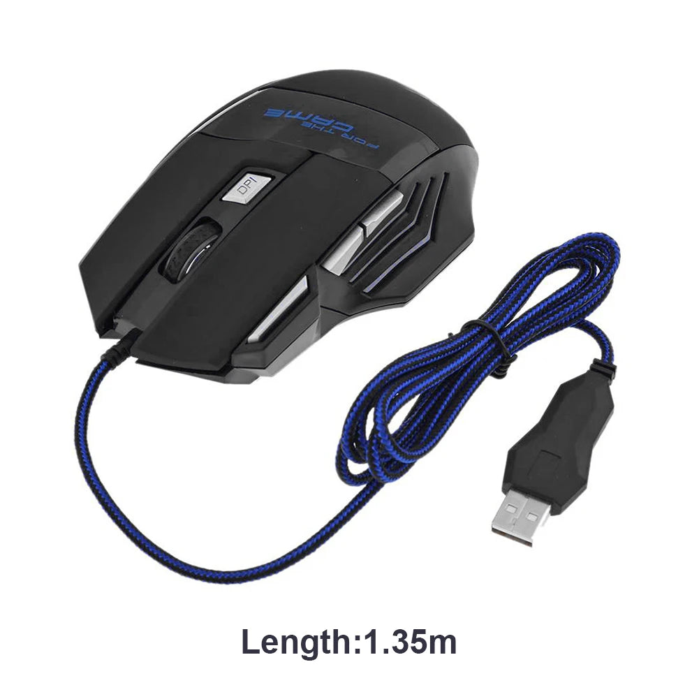 Kabelgebundene Gaming-Maus 5500 DPI RGB Beleuchtung