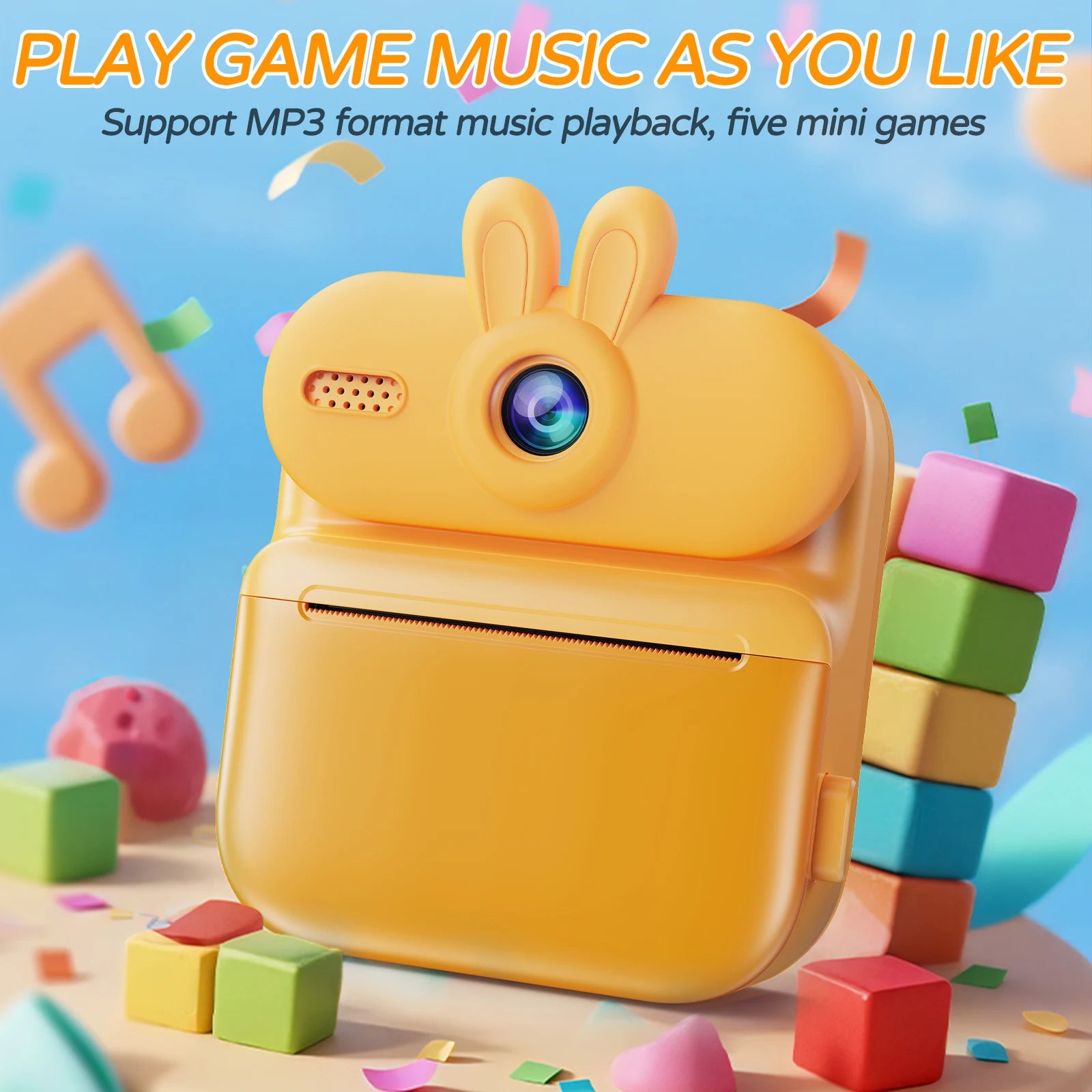 Kinderkamera Sofortdruck 1080HD Katzen & Kaninchen