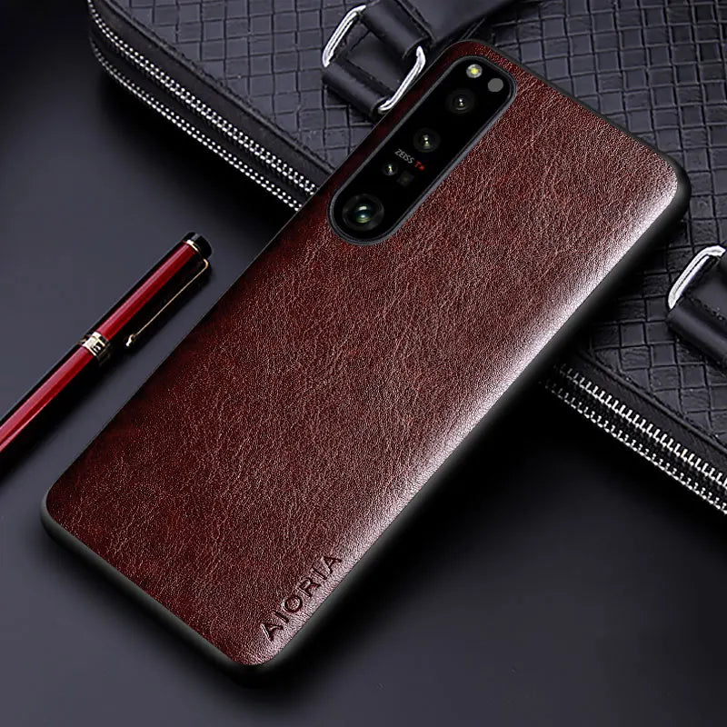 Luxuriöse PU-Lederhülle Sony Xperia
