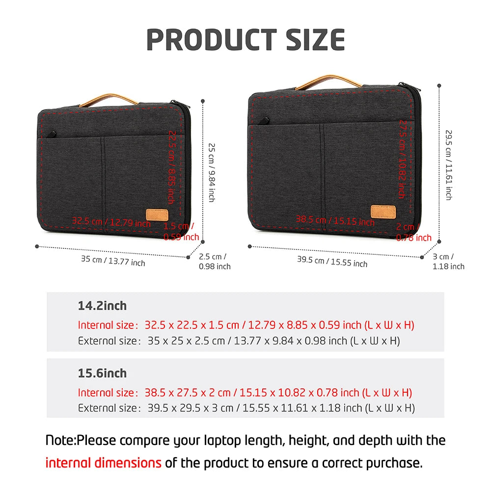 Laptop Tasche stoßfest 14–15.6 Zoll