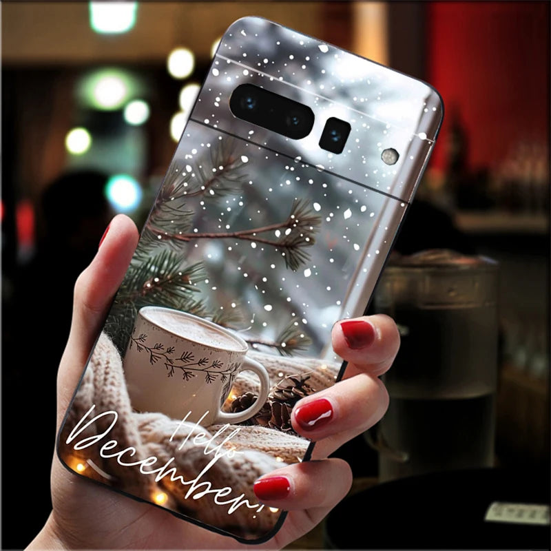 Weiche Silikonhülle für Google Pixel 9 und Pixel 10 – Halbummantelnd