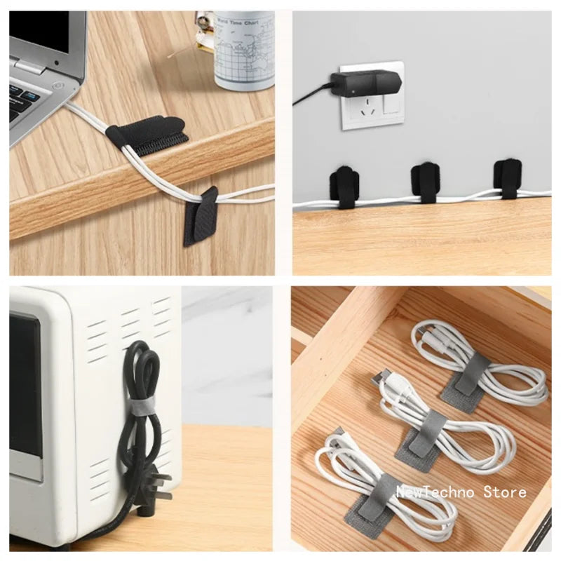 10er Set Selbstklebende Kabel Organizer Halter