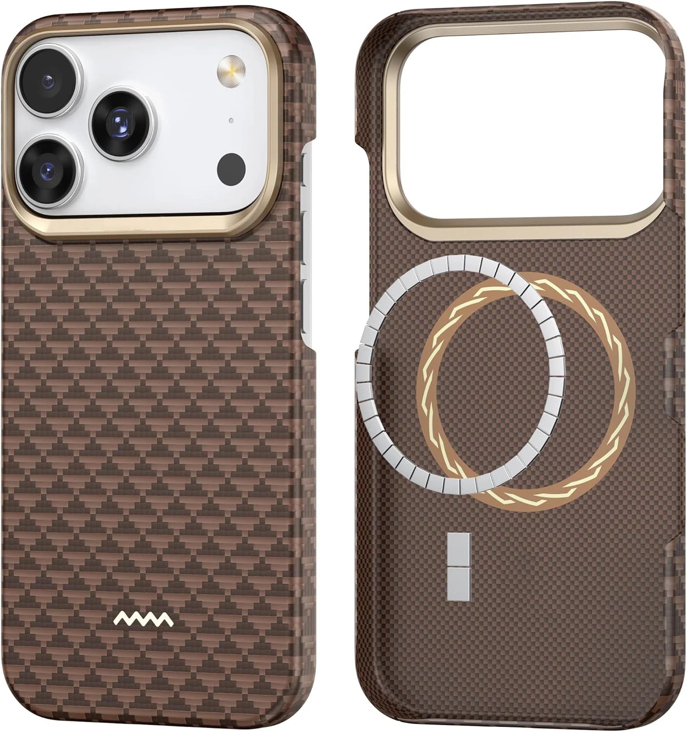 Kevlar MagSafe Hülle Gold für iPhone 17 Pro Max