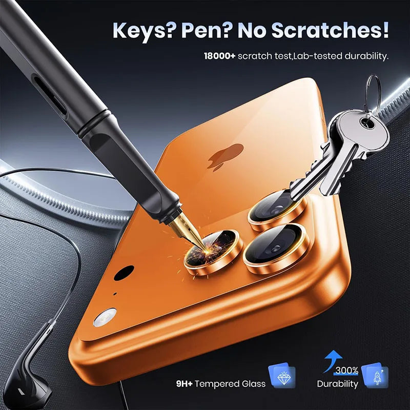 Alu Kamera Linsenschutz Glas für iPhone 17 Pro Max