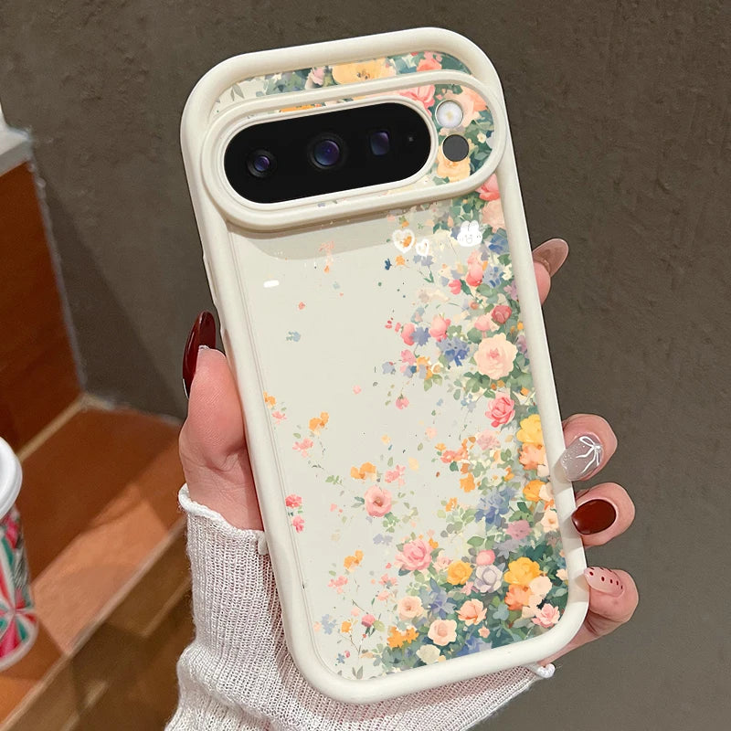 Romantische Blumen TPU Hülle Pixel