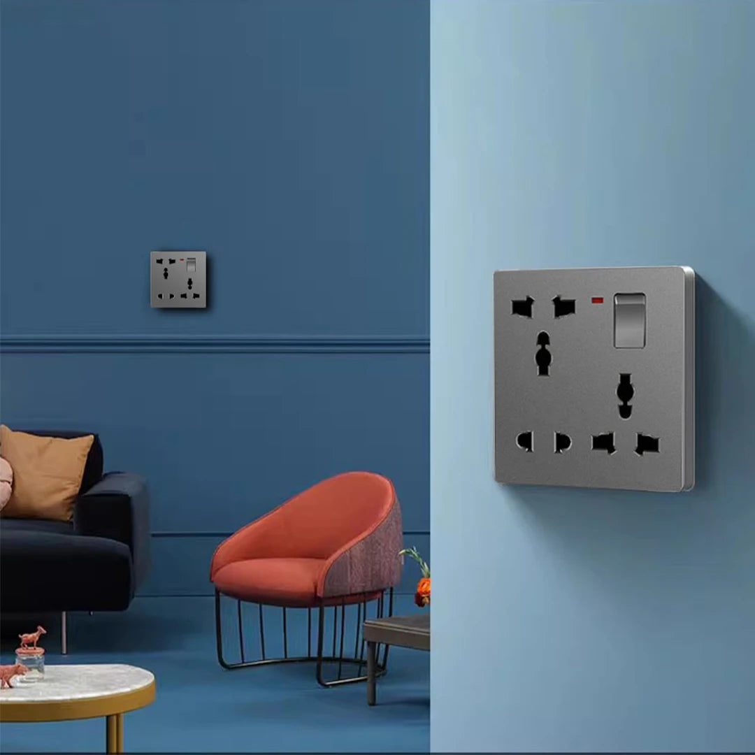 UK 8-Loch Hochleistungssteckdose Küche Wand 13A