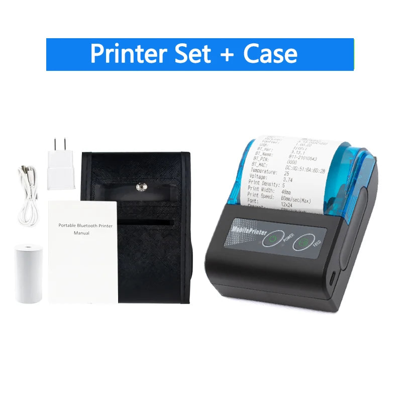 Mobiler 58mm Bluetooth Etiketten- & Belegdrucker