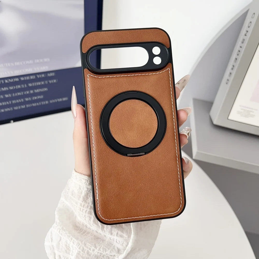 360° Rotierende Lederhülle für Google Pixel 10