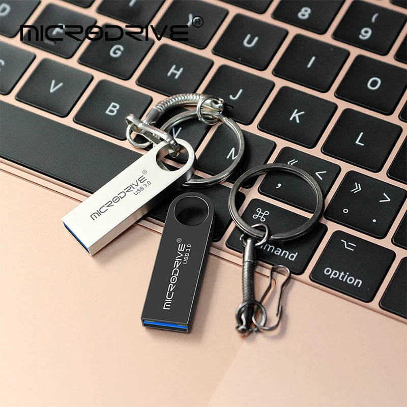 Metall USB 3.0 Stick 128–512GB Pendrive