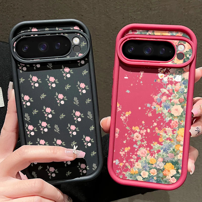 Romantische Blumen TPU Hülle Pixel