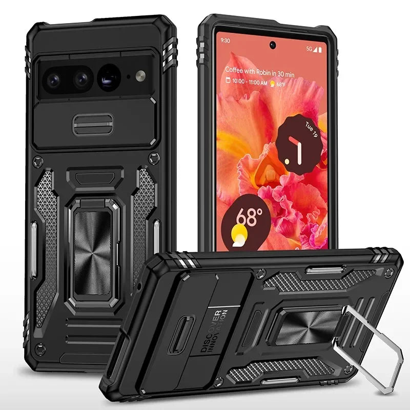 Robuste Pixel 9A Pro Schiebeobjektiv Hülle