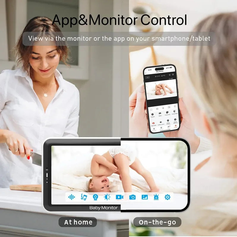 1080P Babyphone mit 5 Zoll Display und Temperatur