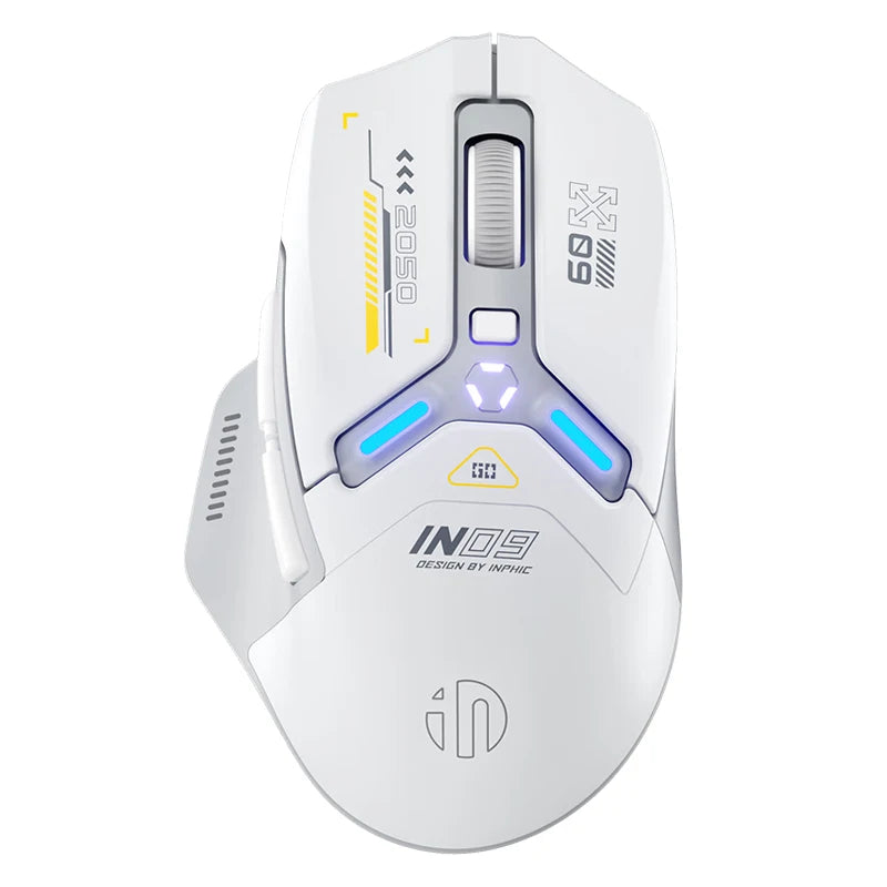 Kabellose RGB Gaming-Maus IN9 mit Bluetooth & Akku