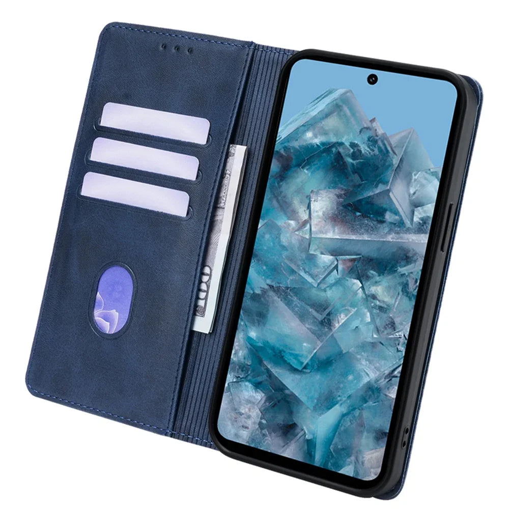 Luxus Leder Flip-Hülle für Pixel-Serie