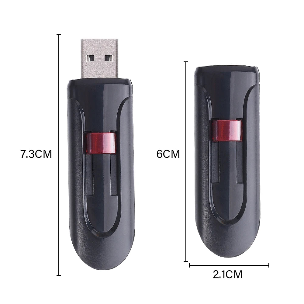 Rotes Logo USB 2.0 Flash-Laufwerk
