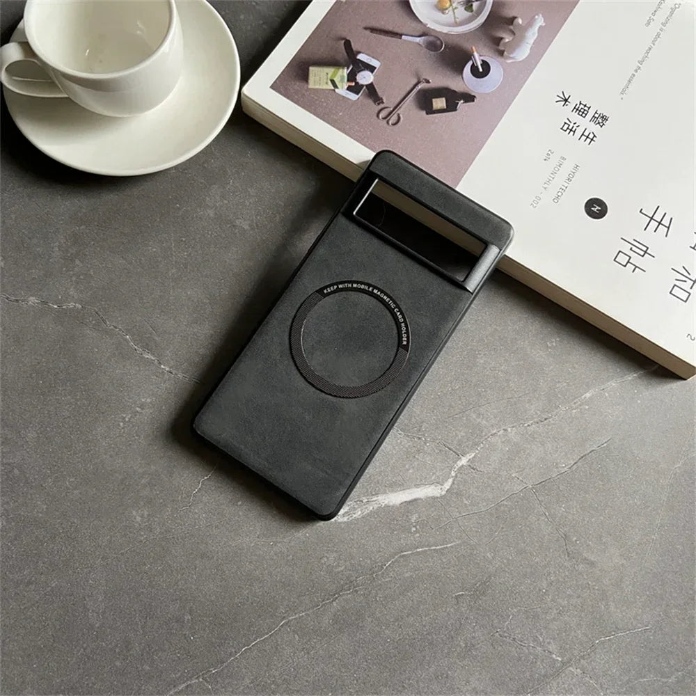 Luxuriöse Leder-Magsafe-Hülle für Pixel