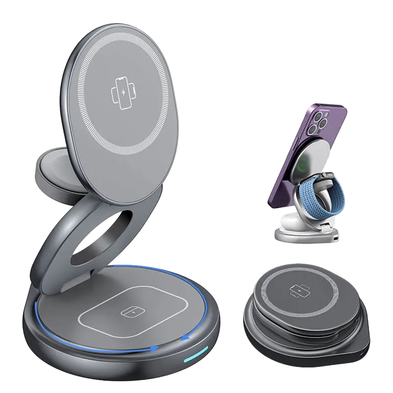 3-in-1 Magnetic Wireless Charger Stand