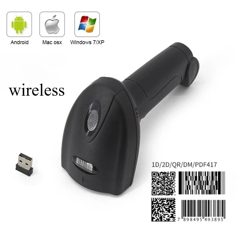Schneller 1D/2D Barcode Scanner Bluetooth USB