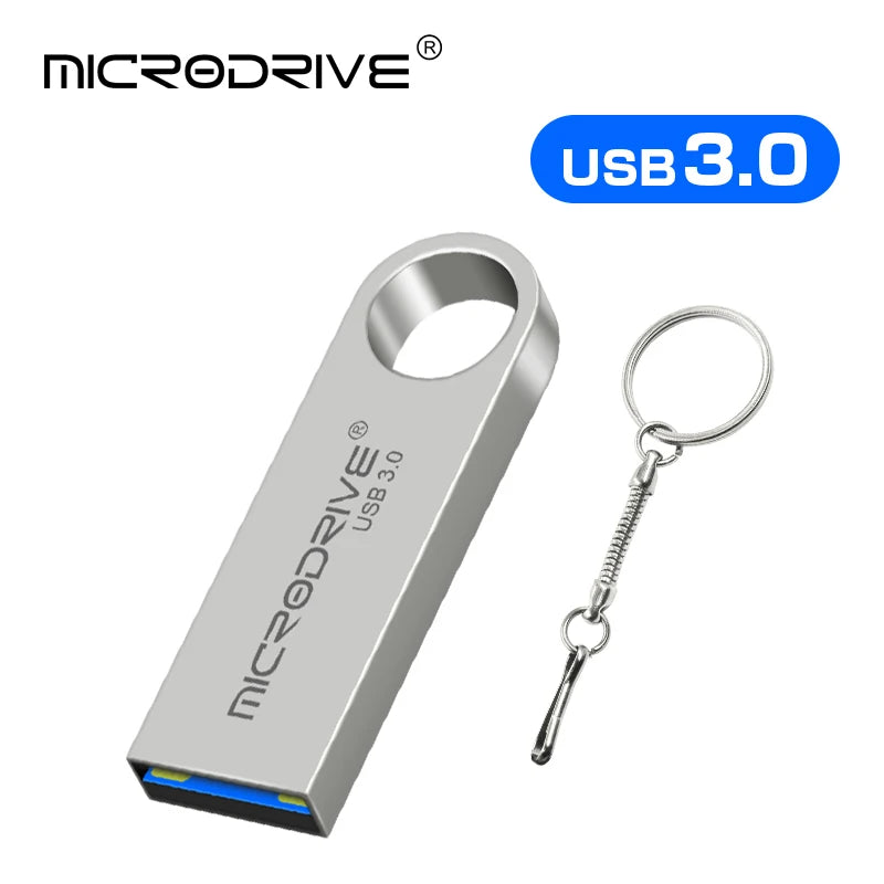 Metall USB 3.0 Stick 128–512GB Pendrive