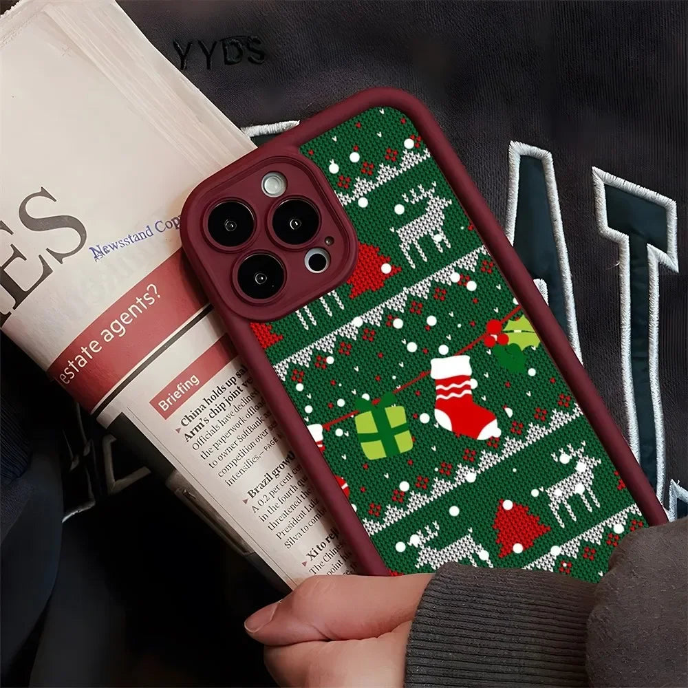 Christmas silicone case for iPhone 16 Pro Max
