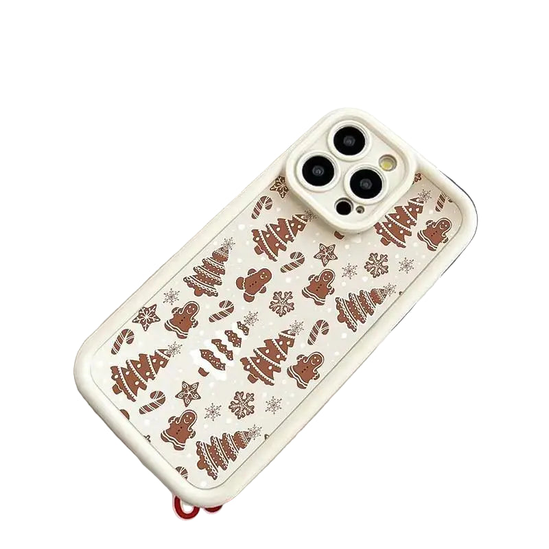 Reh Weihnachtsbaum Silikon Case für Samsung S25