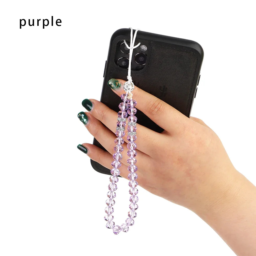 Bunte Anti-Verlust Handy Lanyard mit Kristallseil