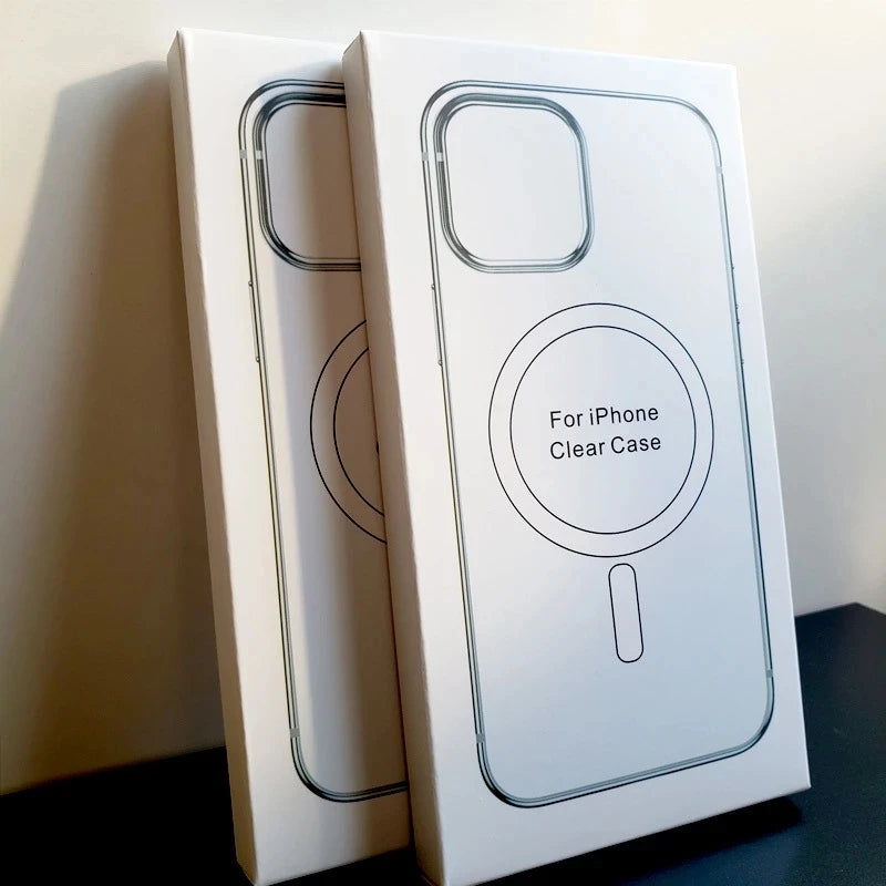 Hart Kristall Magnethülle für iPhone 13–16 Pro Max
