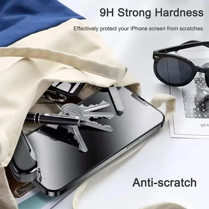 Sichtschutz-Glasfolie für iPhone 17, 16, 15, 14 uvm..