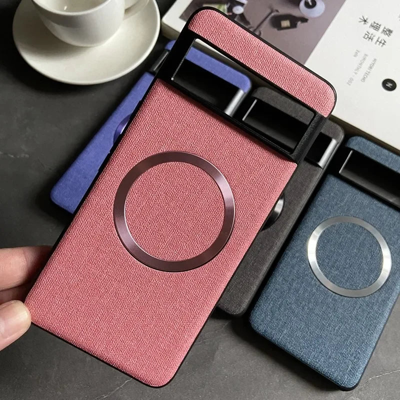 Luxus Magnet-Lederhülle für Pixel
