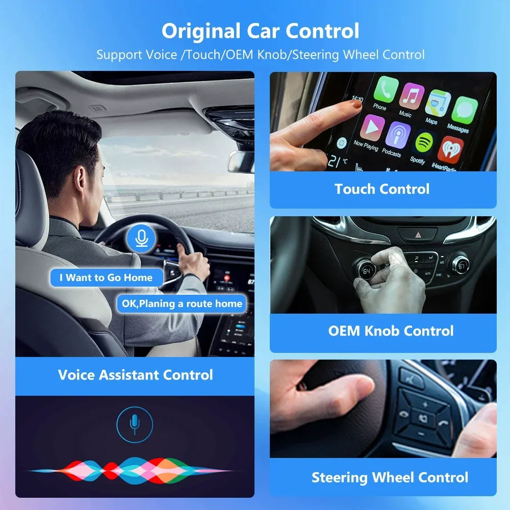 Kabelloser CarPlay Adapter 2in1 für Auto