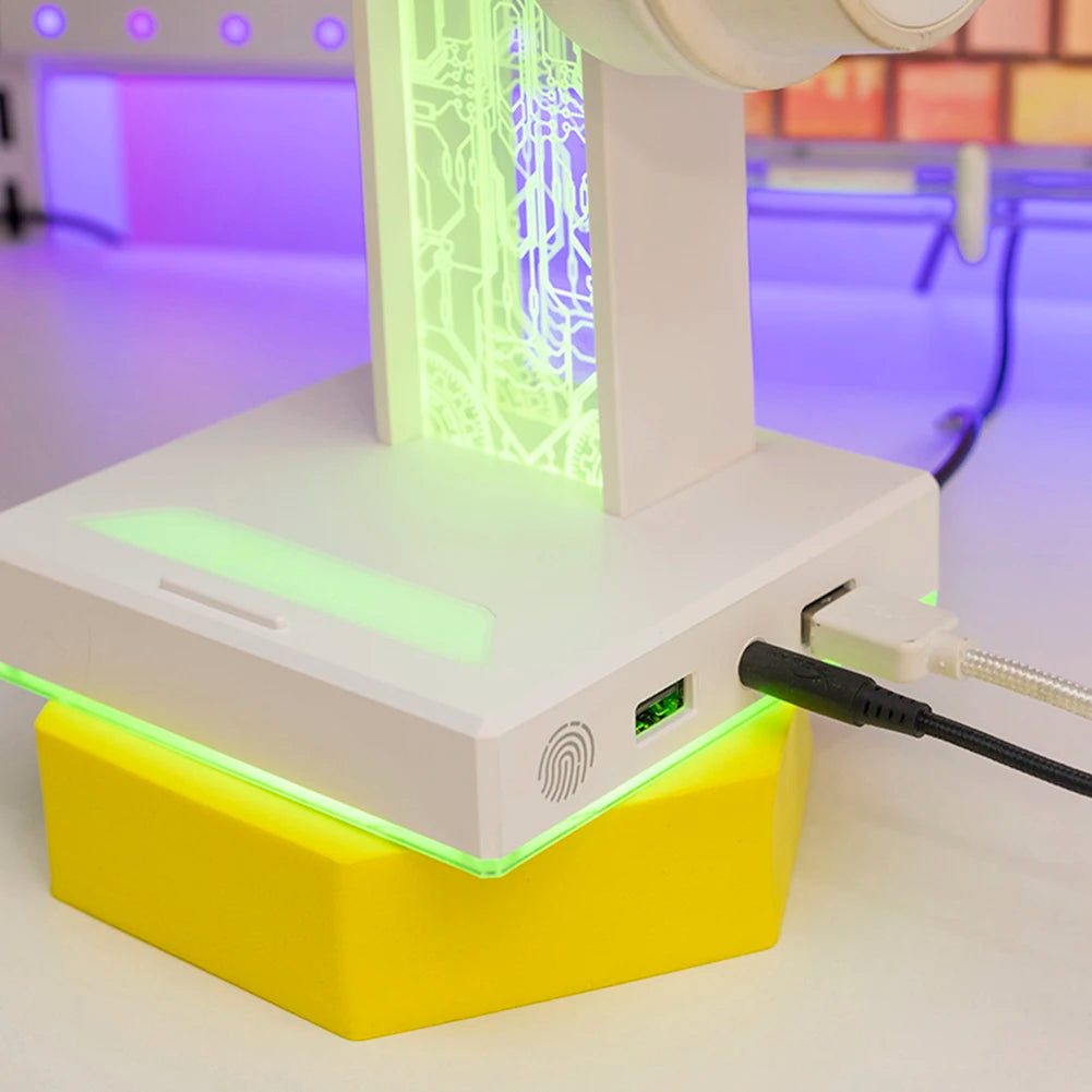 RGB Gaming Kopfhörerständer mit USB & 10 Lichtmodi