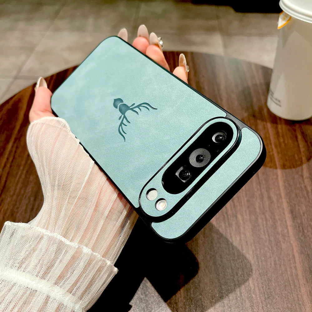 Retro Lederhülle für Google Pixel Serie