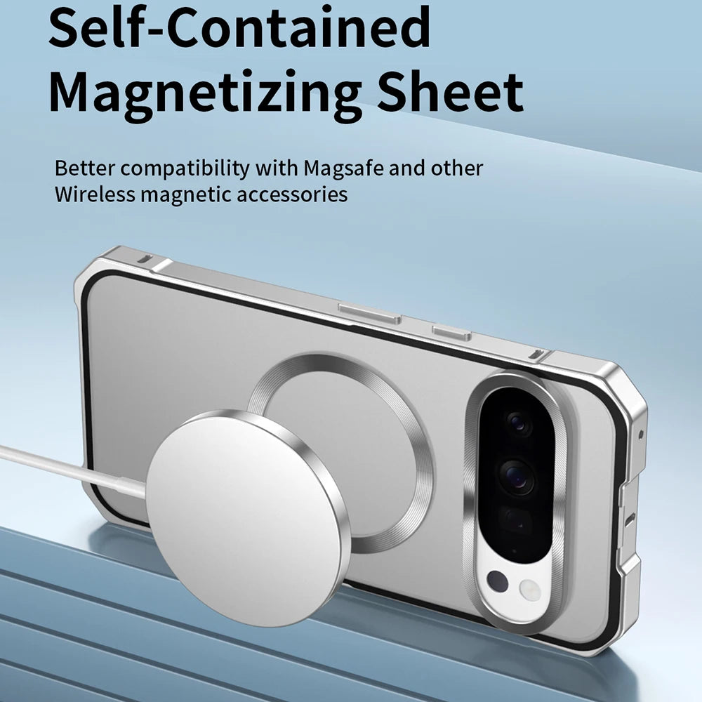 Aluminium Metallhülle für Google Pixel 10, Stoßfest