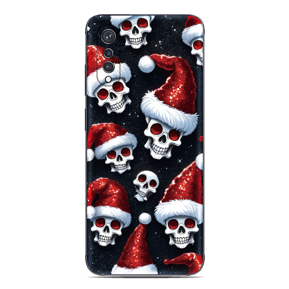 Weihnachts Skulls TPU Hülle für Google Pixel 10 10 Pro und 10 Pro XL weich flexibel stoßfest kratzfest mit Cartoon Blumen Anime Design