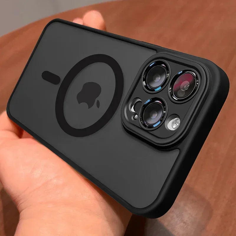 Magnetische matte Rüstungshülle für iPhone 17 Pro